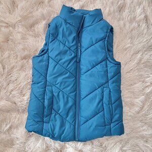 Birch & Stone Girls Puffer Vest Sz 8 Blue